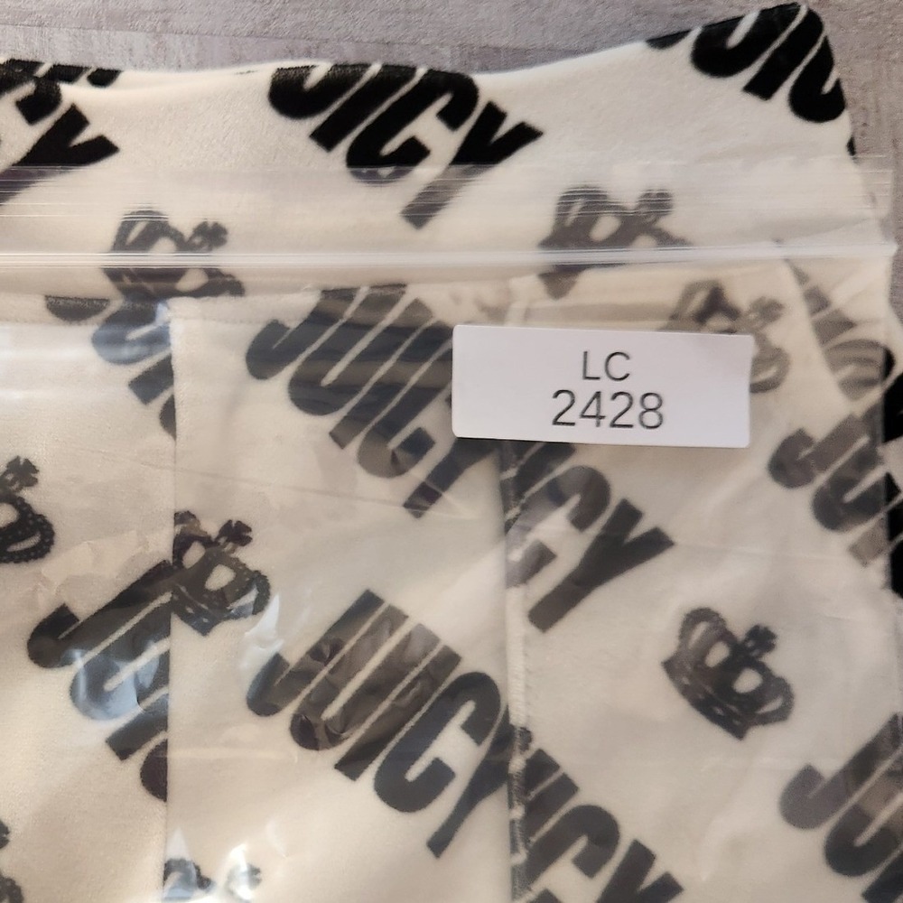 Juicy Couture Flare Pants Womens XS White Logo Print Y2K McBling Streetwear - Picture 13 of 13